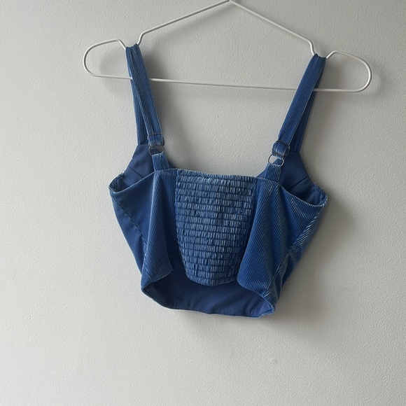 Women’s Blue corset crop top XS - Picture 3 of 5